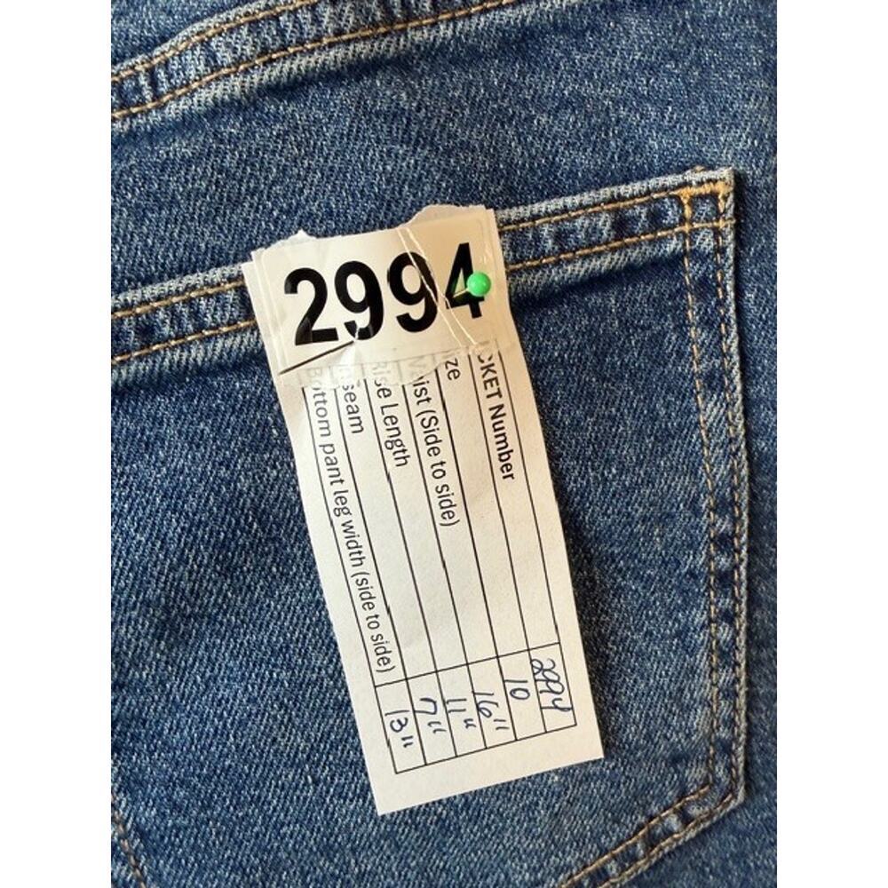 New Eddie Bauer Women Size 10 Blue Stretch Cotton High Rise Cutoff Denim Shorts - Picture 9 of 9